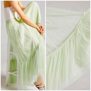 💋Anthropologie Geisha designs chiffon maxi skirt. XS